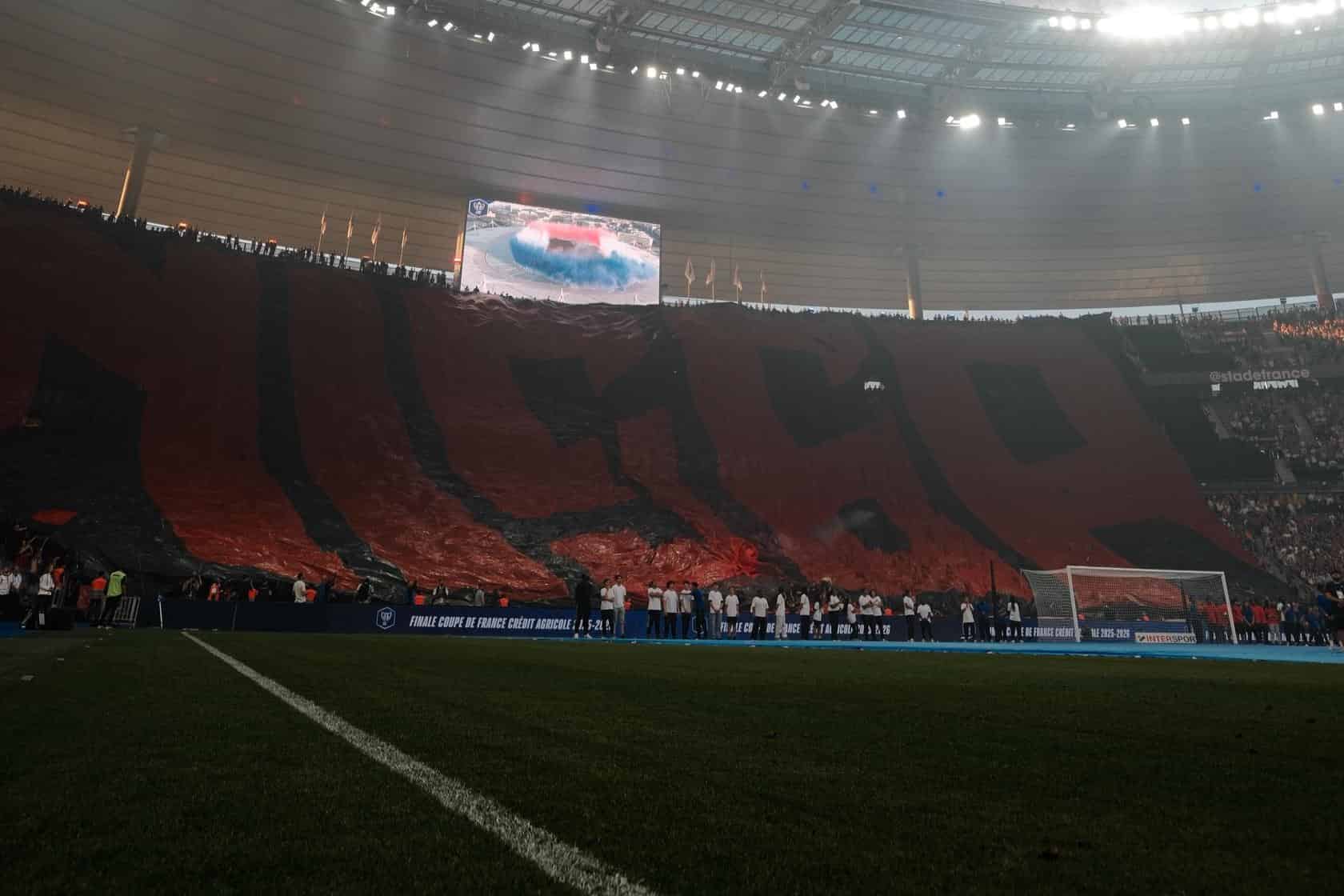 Les tribunes de l'OGC Nice &agrave; l'Allianz Riviera.