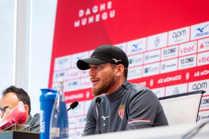 S&eacute;bastien Pocognoli, entra&icirc;neur de l'AS Monaco.