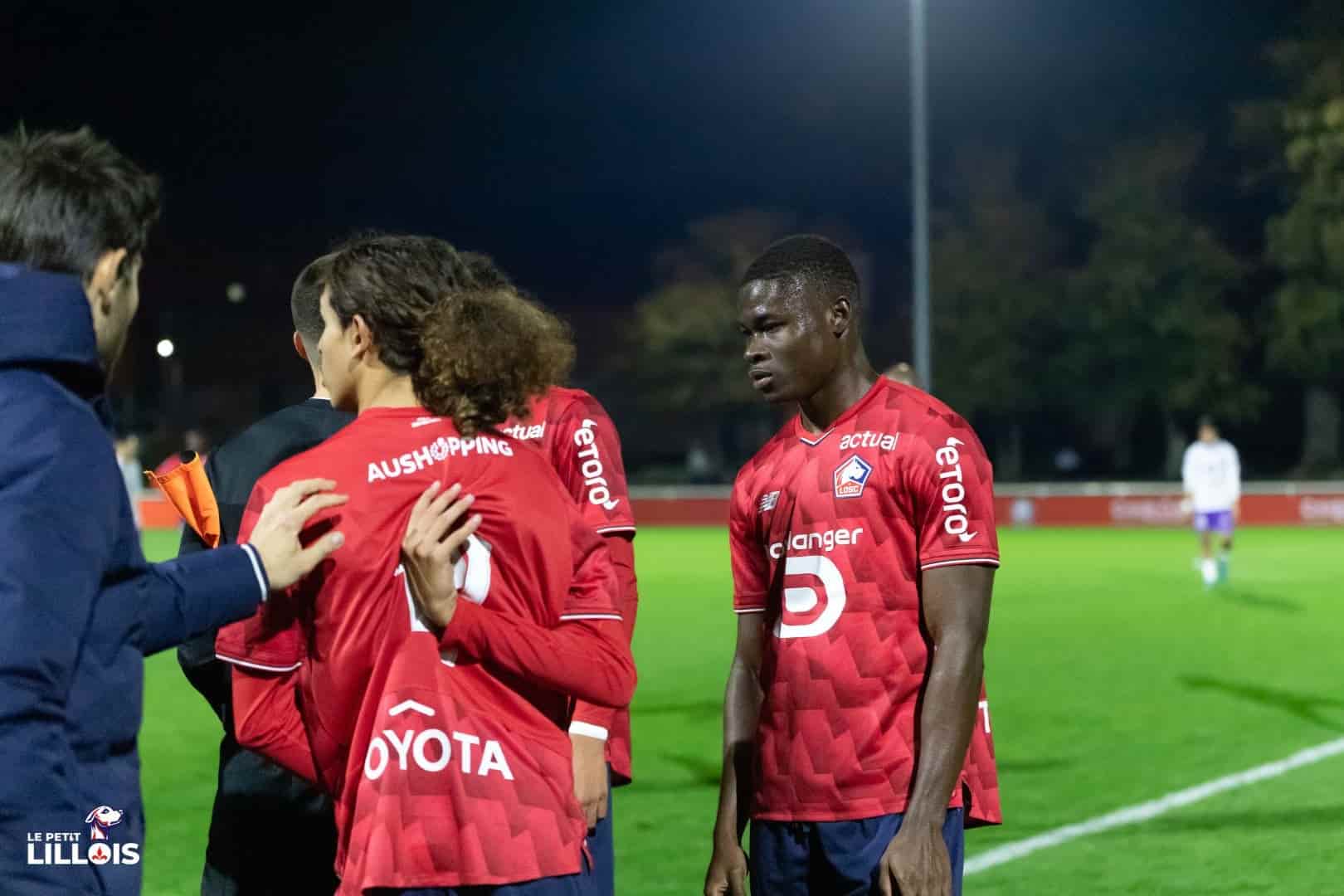 Adeshina Ayodele avec l'&eacute;quipe r&eacute;serve du LOSC.