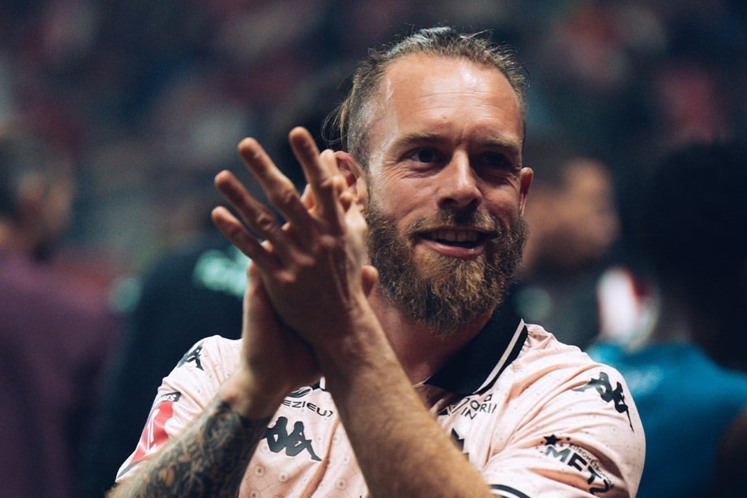 Alexandre Oukidja c&eacute;l&egrave;bre une victoire du FC Metz.