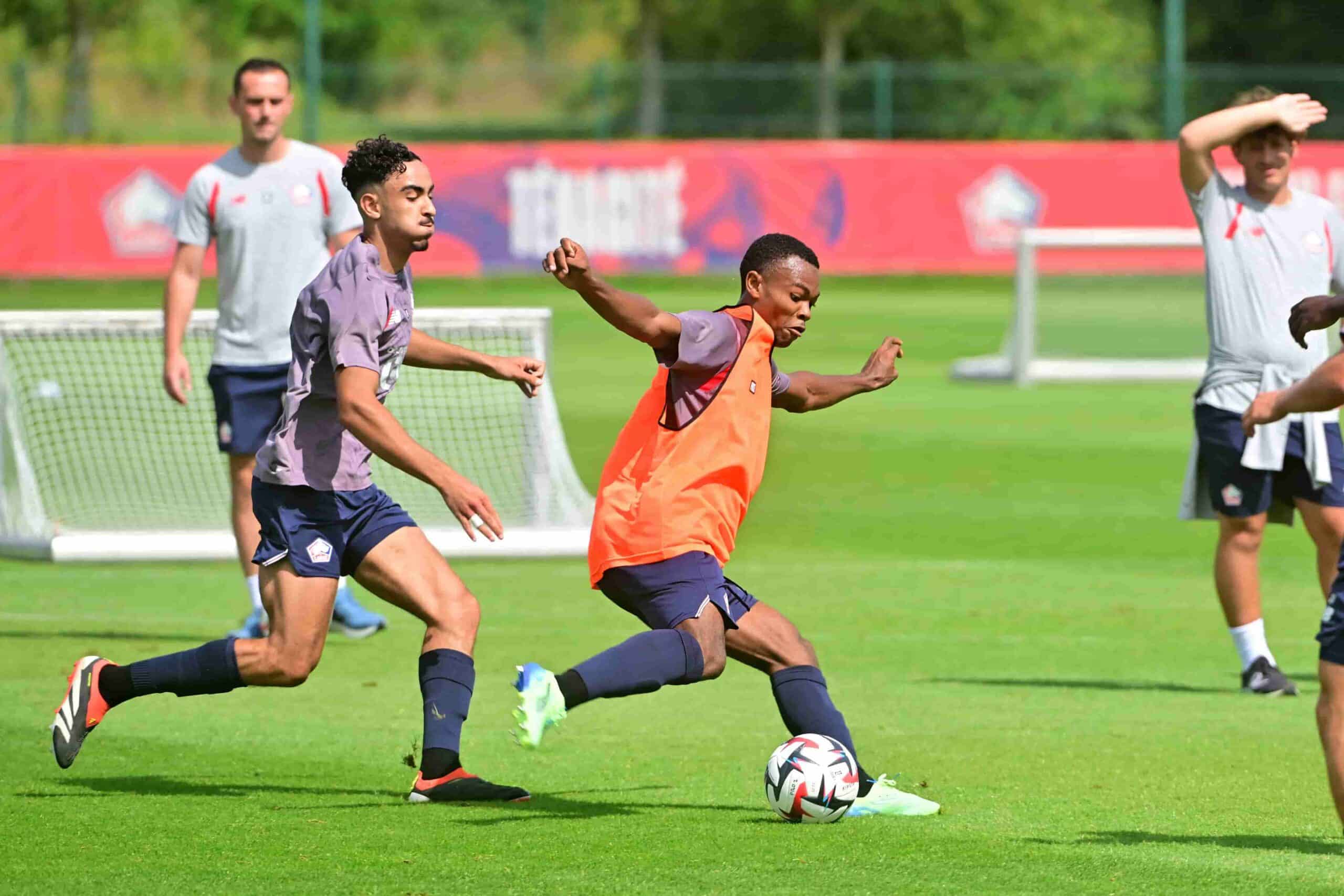 Angel Yondjo Angel Yondjo à l'entraînement avec le LOSC.