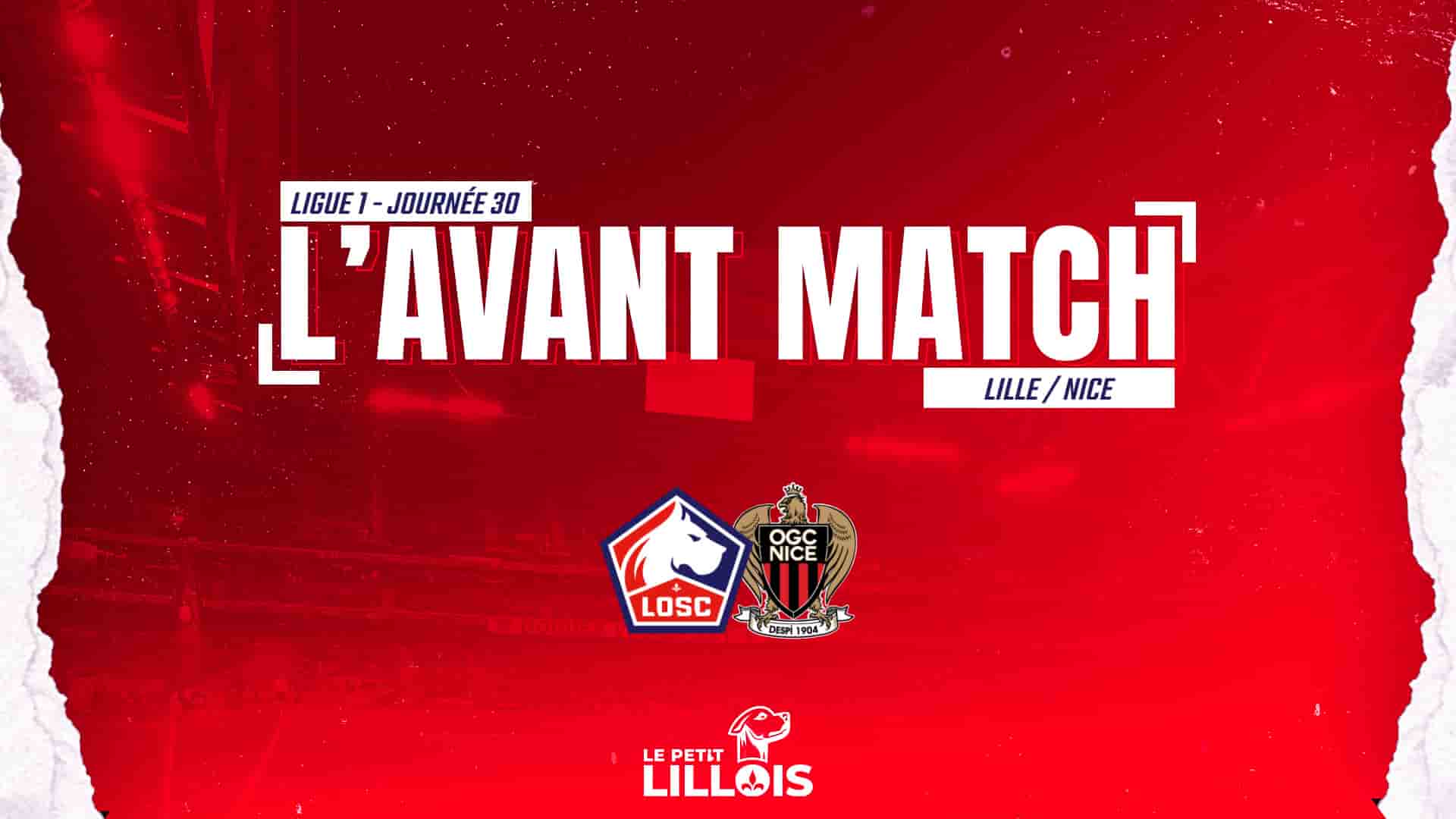 Affiche d'avant match pour LOSC - OGC Nice.