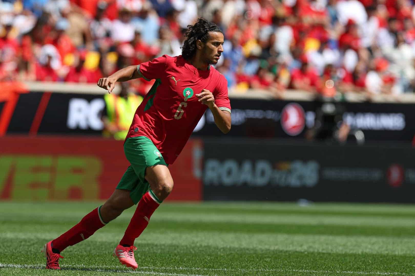 Ayyoub Bouaddi, joueur du LOSC et international marocain.