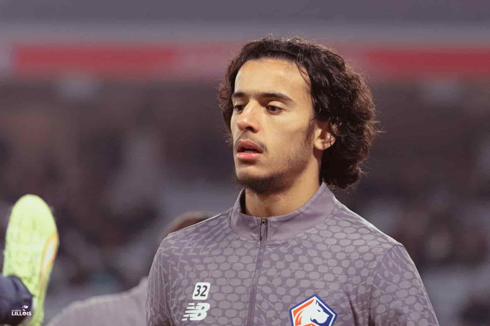 Ayyoub Bouaddi LOSC (2) Ayyoub Bouaddi à l'échauffement avec le LOSC.