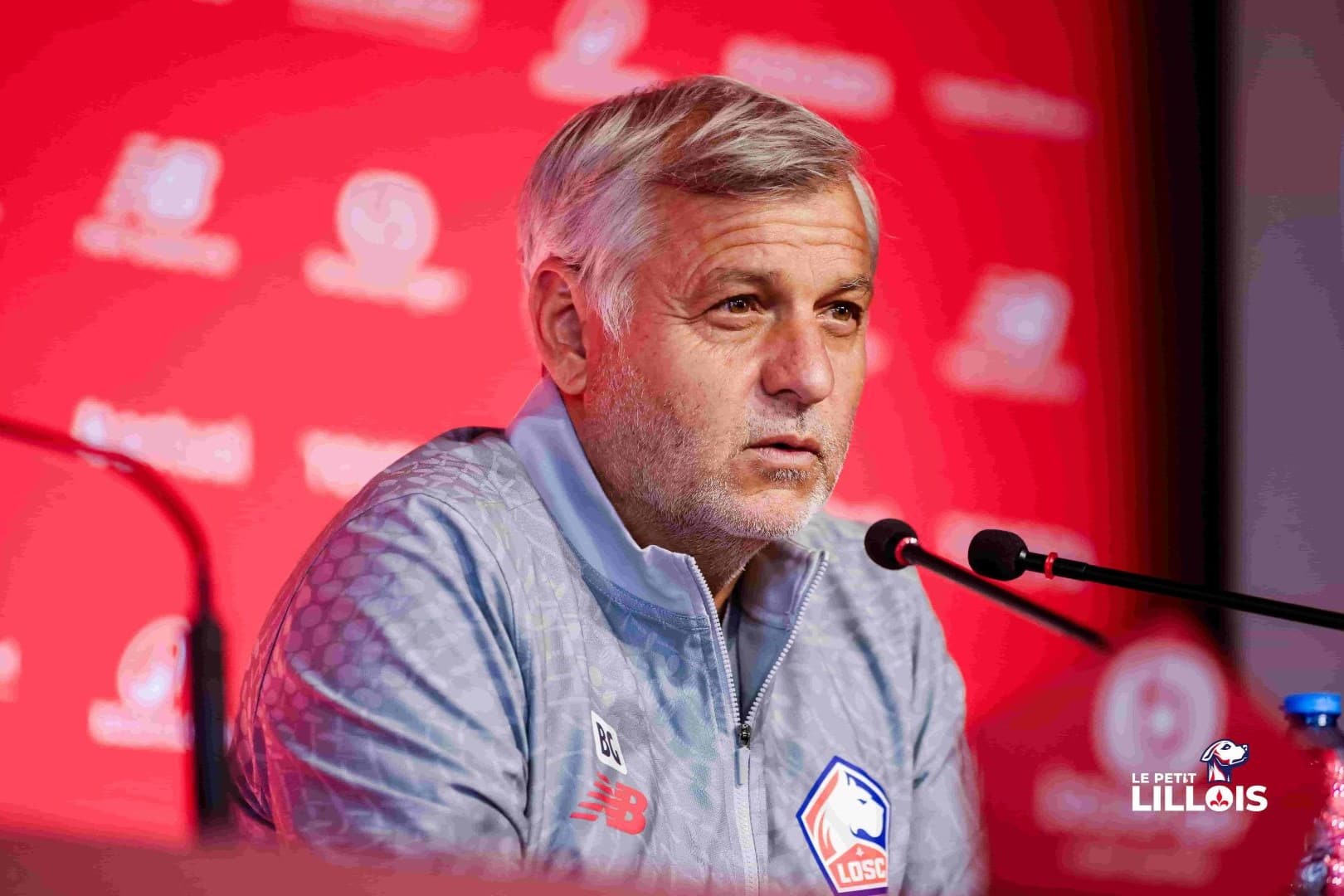 Bruno Genesio LOSC Bruno Genesio en conférence de presse avant FC Nantes - LOSC
