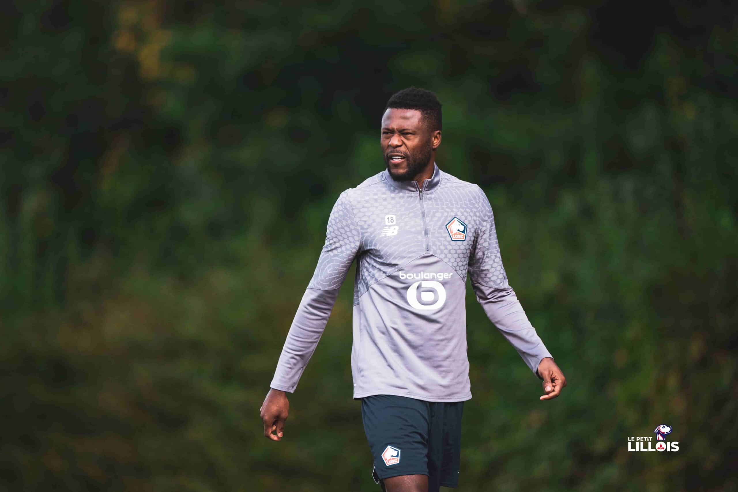 Chancel Mbemba &agrave; l'entra&icirc;nement avec le LOSC.
