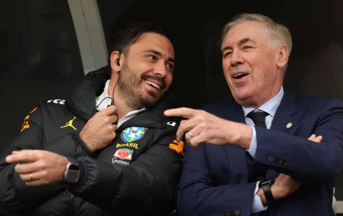Davide Ancelotti, adjoint de Carlo Ancelotti au Br&eacute;sil.
