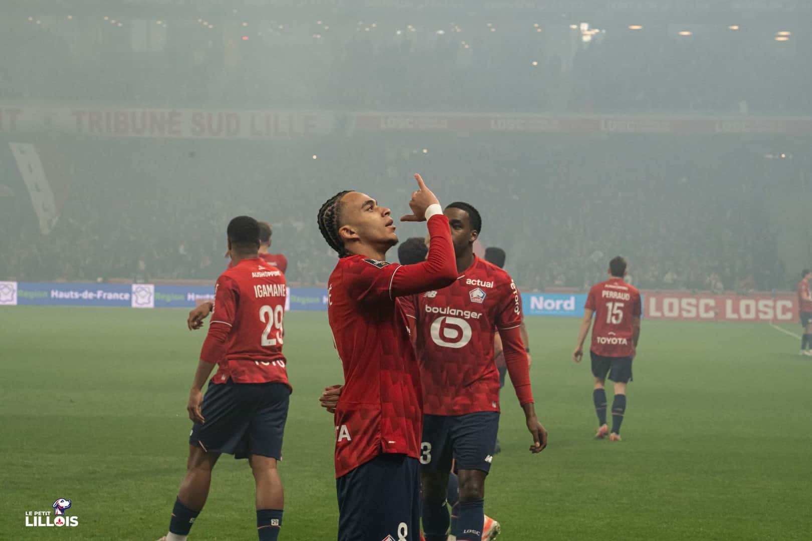 Ethan Mbapp&eacute; c&eacute;l&egrave;bre son premier but de la saison en tant que titulaire avec le LOSC
