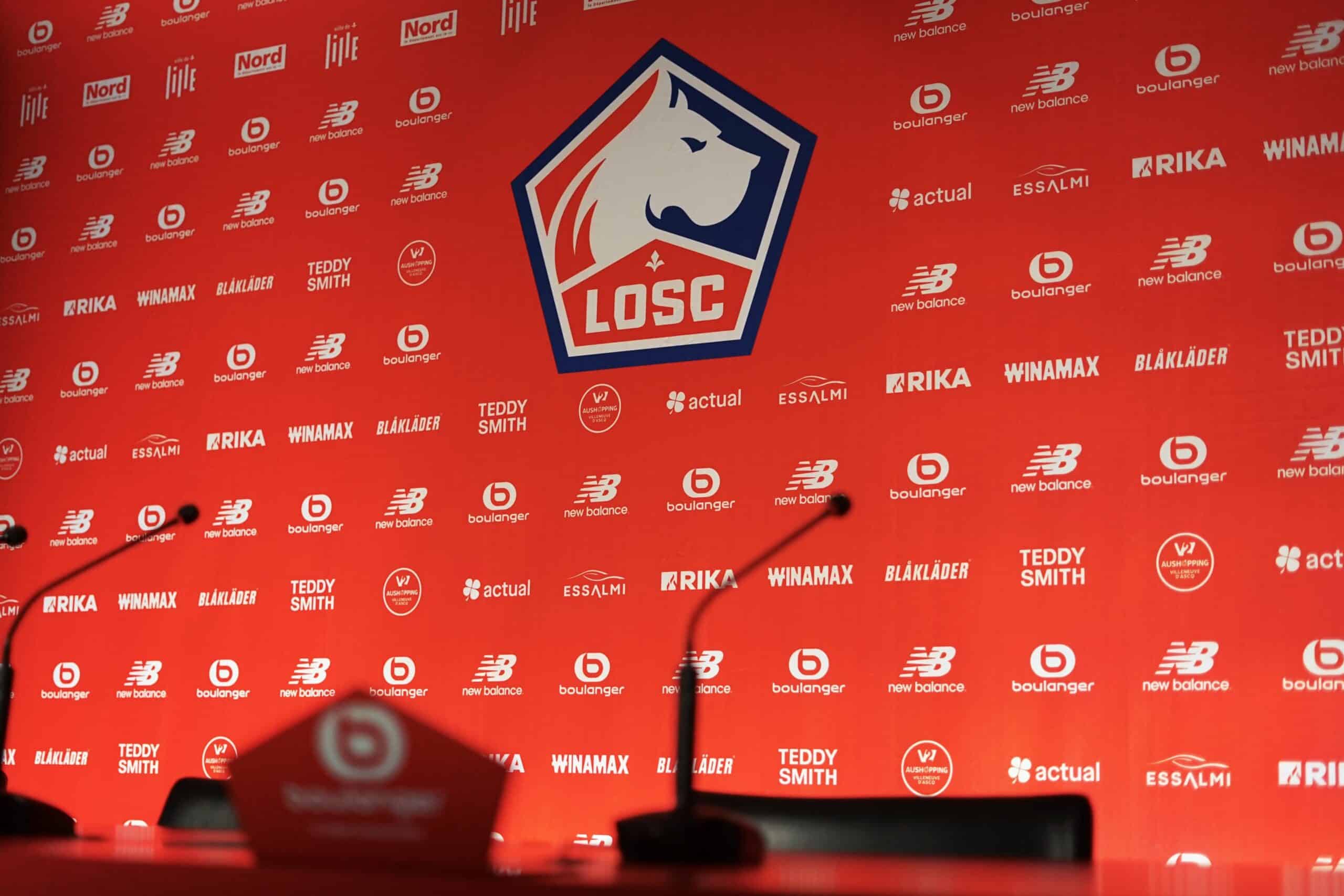 Conférence de presse L'auditorium du Domaine de Luchin à l'approche d'une conférence de presse du LOSC.