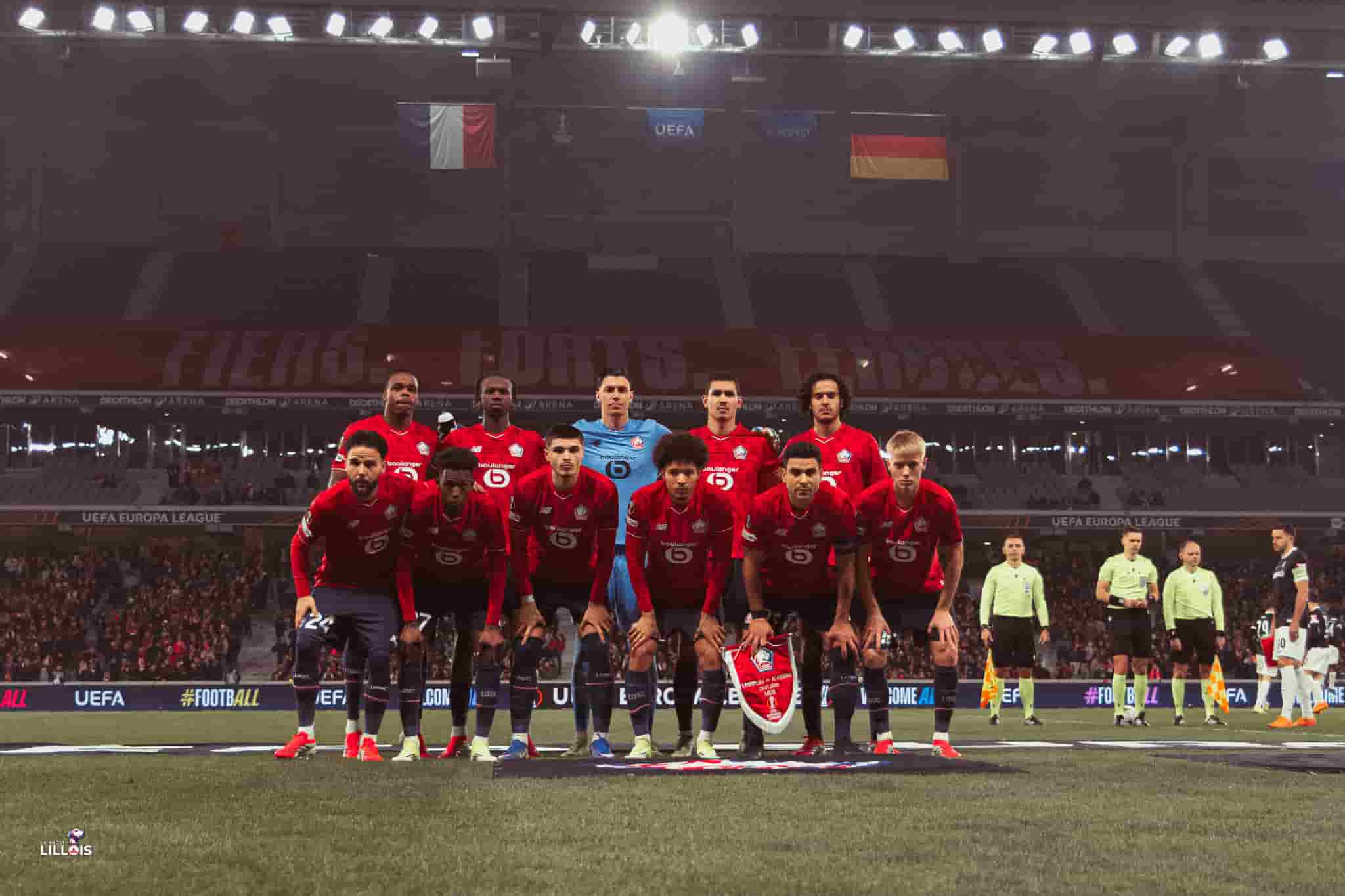 Les Lillois posent une derni&egrave;re fois en phase de ligue de l'Europa League avant LOSC - SC Fribourg.
