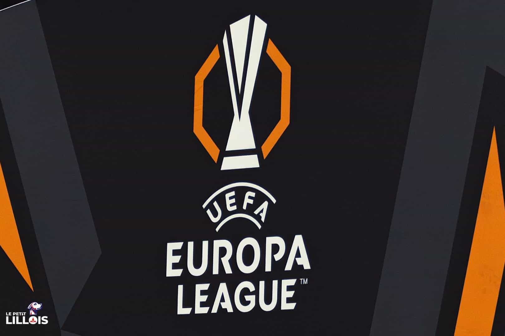 Logo Ligue Europa Logo Ligue Europa sur de l'affichage dans l'enceinte du Stade Pierre-Mauroy du LOSC.