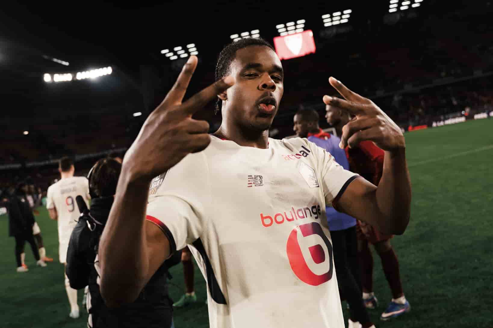 Nathan Ngoy heureux apr&egrave;s Stade Rennais - LOSC.