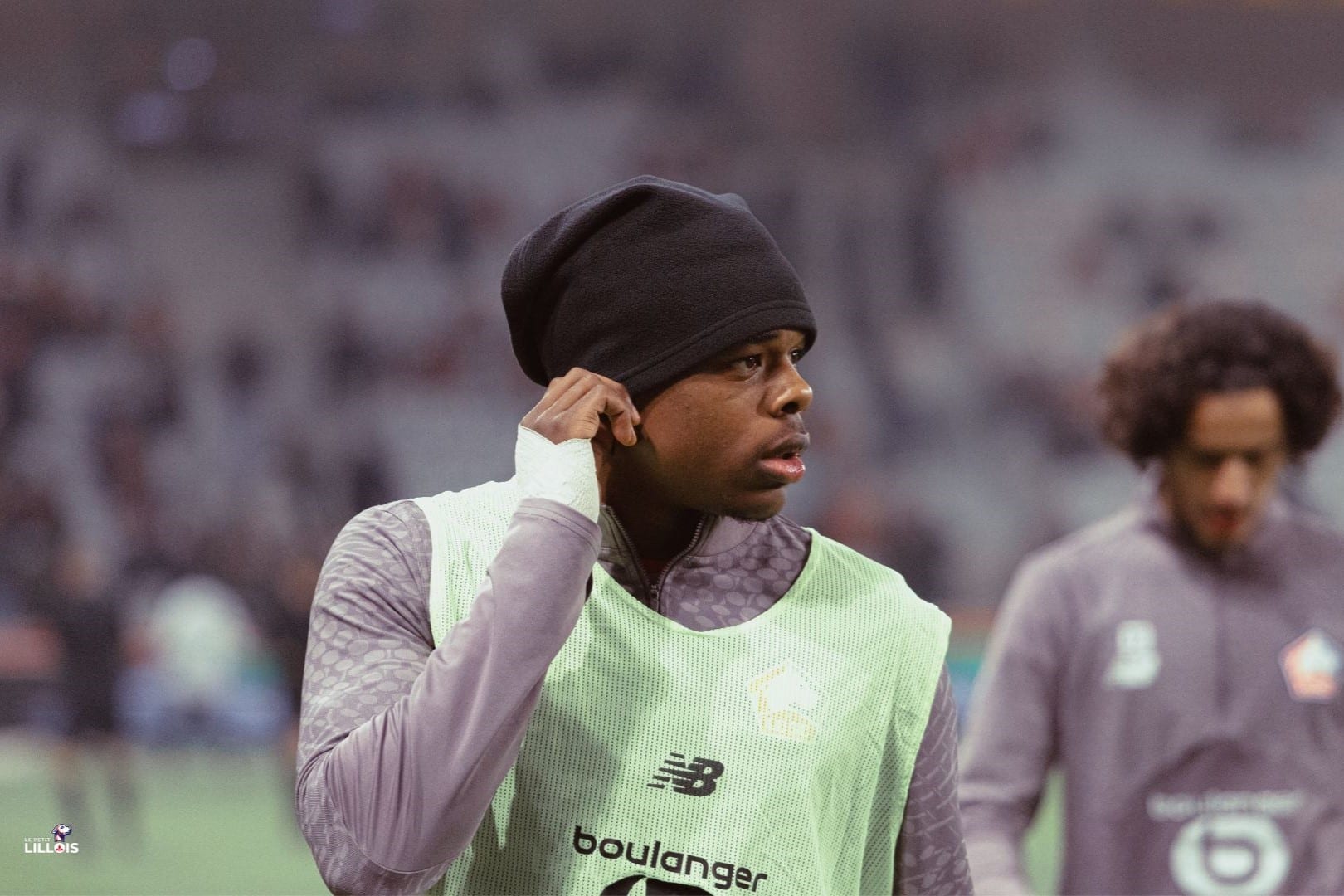 Nathan Ngoy Nathan Ngoy à l'échauffement avec le LOSC lors de la réception de Strasbourg.
