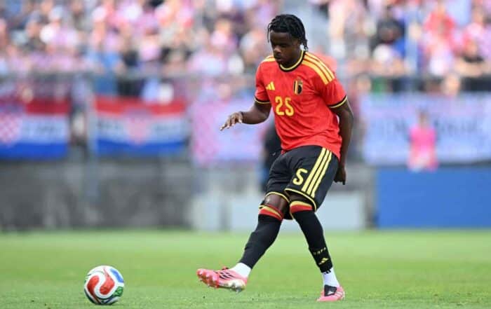 Nathan Ngoy, joueur du LOSC et international belge.
