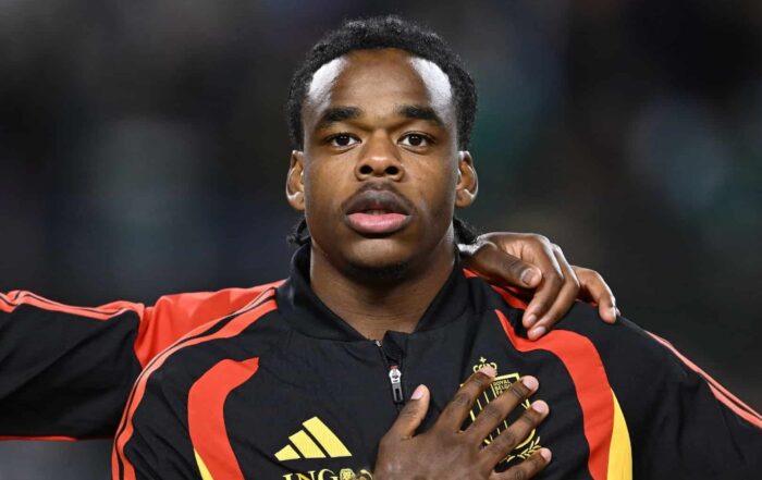 Nathan Ngoy, d&eacute;fenseur du LOSC avec la Belgique.