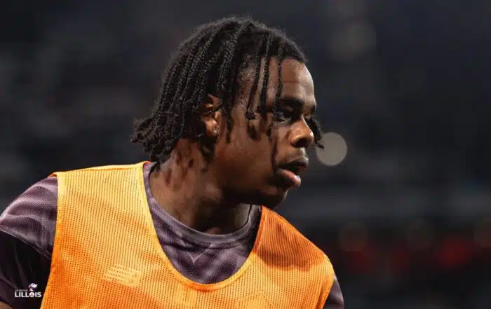 Nathan Ngoy &agrave; l'&eacute;chauffement avec le LOSC.