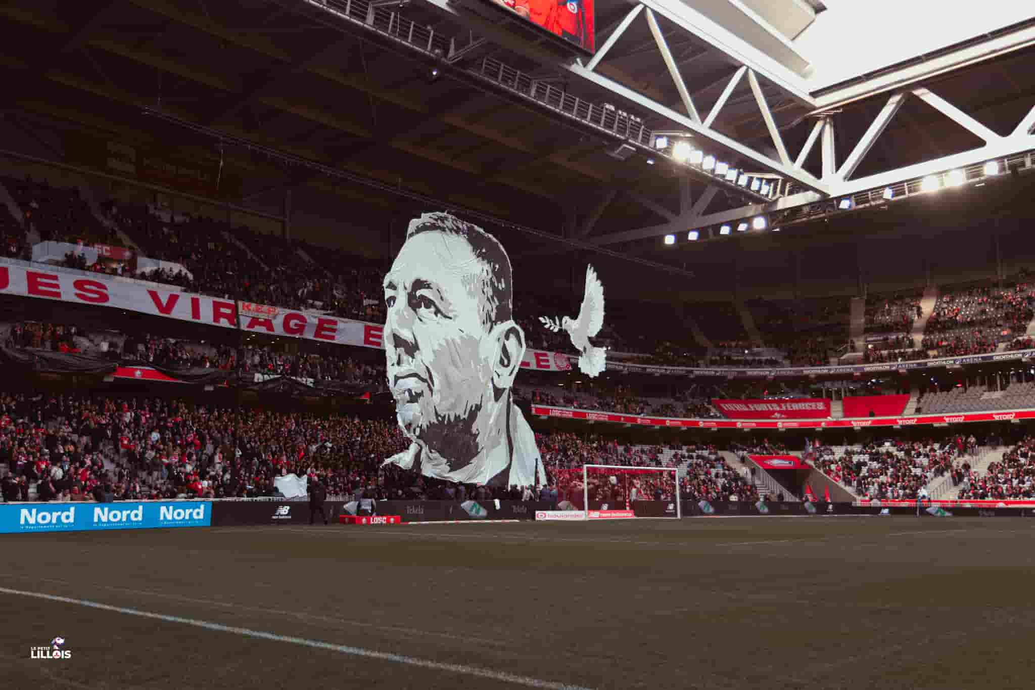 Les tribunes de la Decathlon Arena - Stade Pierre-Mauroy pendant LOSC - FC Nantes.