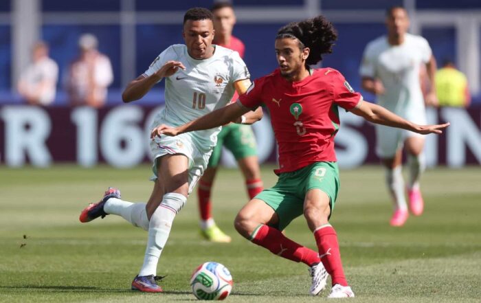 Ayyoub Bouaddi, joueur du LOSC et international marocain.