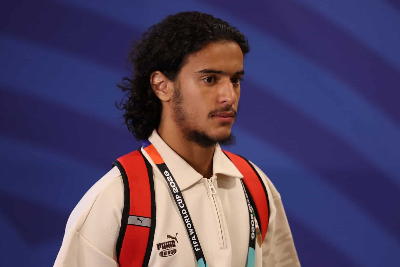 Ayyoub Bouaddi, joueur du LOSC et international marocain.