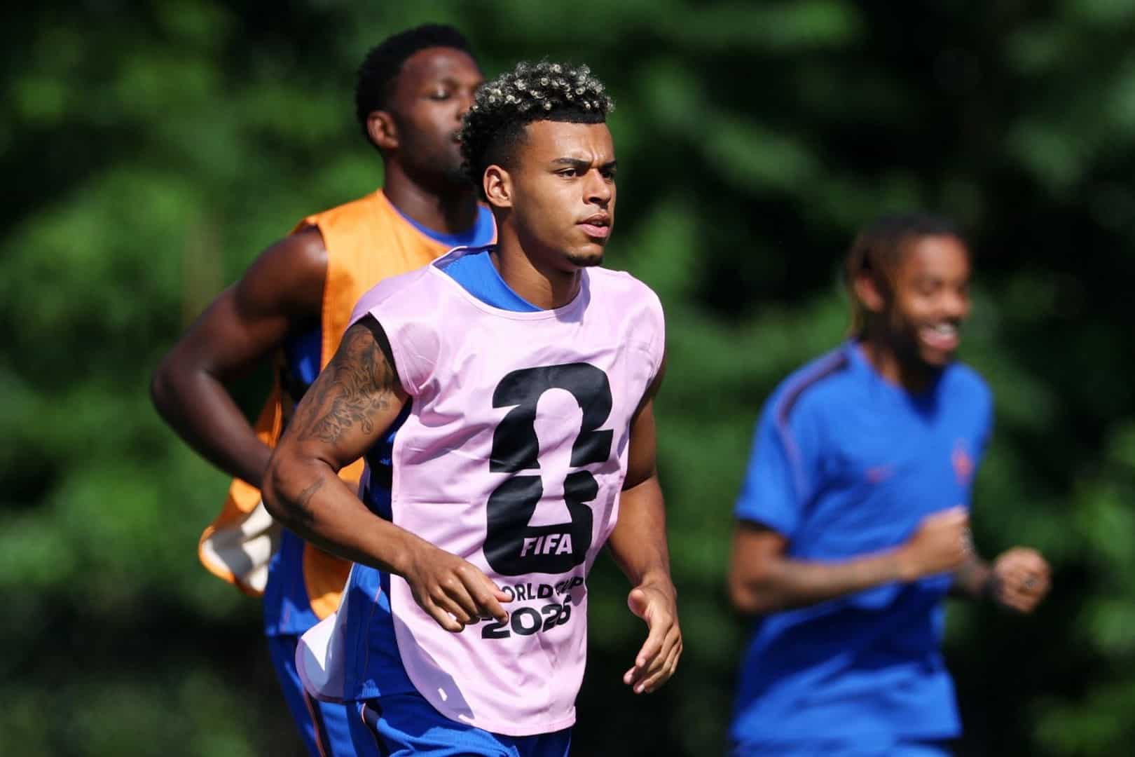 D&eacute;sir&eacute; Dou&eacute;, joueur du Paris Saint-Germain et attaquant de l'&eacute;quipe de France.