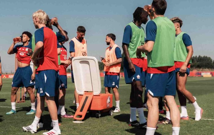Les joueurs du LOSC &agrave; l'entra&icirc;nement.