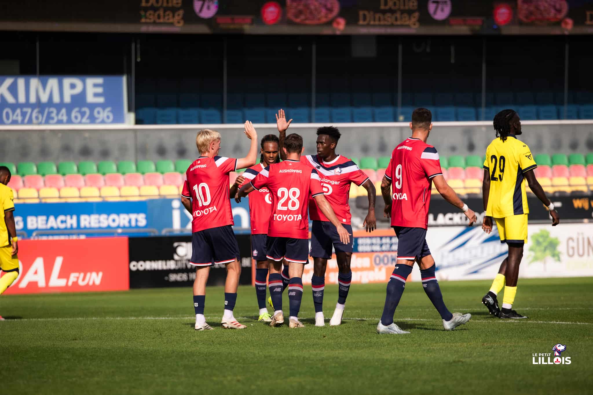 Les joueurs du LOSC en amical &agrave; Ostende.
