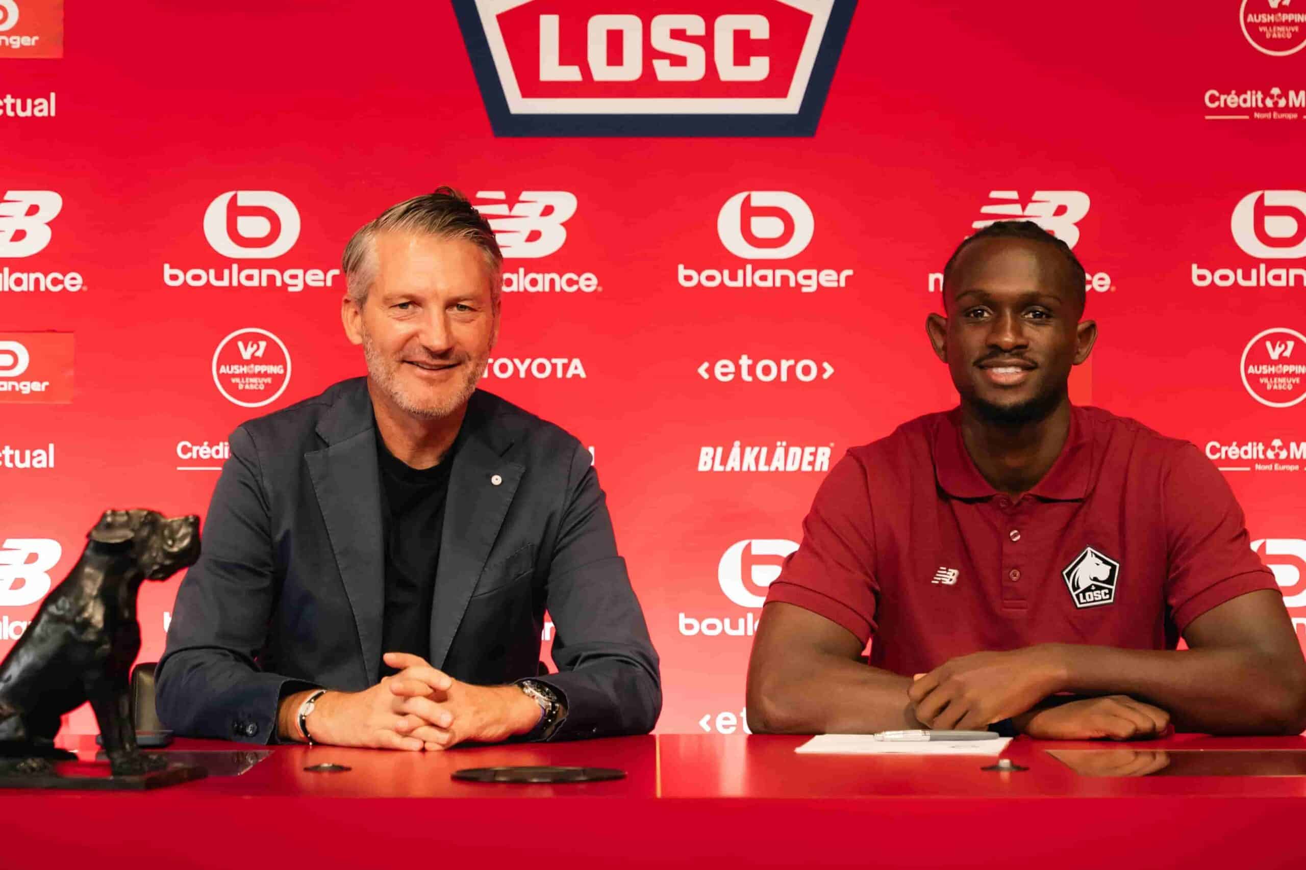 Létang, Nianzou Olivier Létang et Tanguy Nianzou, président et défenseur du LOSC.