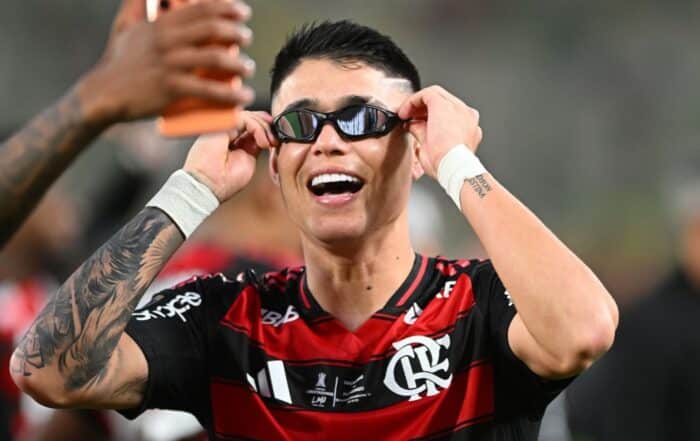 Luiz Araujo, ancien joueur du LOSC actuellement à Flamengo.