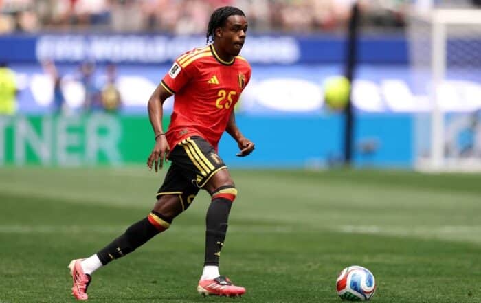 Nathan Ngoy, joueur du LOSC et international belge.