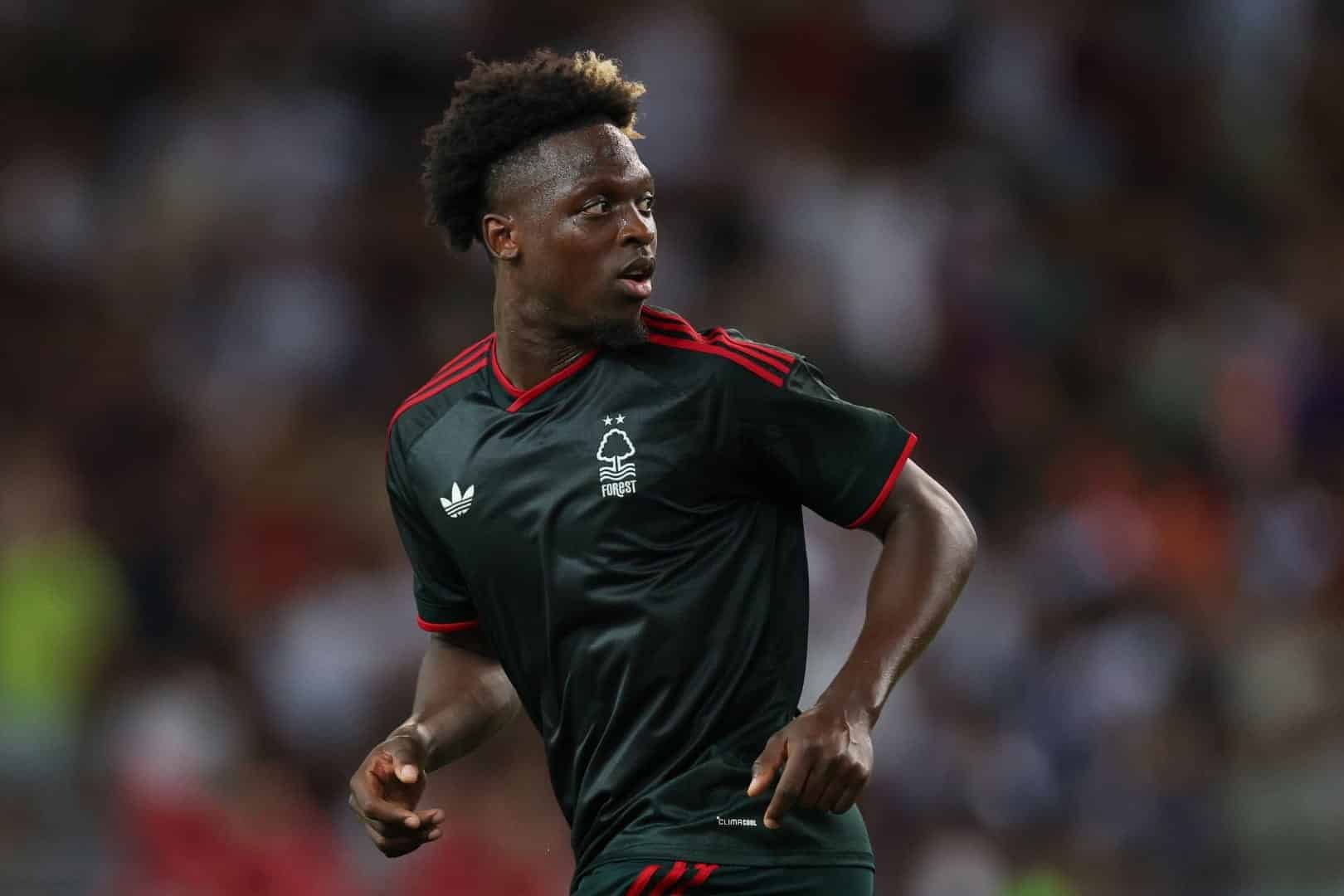 Dilane Bakwa Dilane Bakwa, joueur de Nottingham Forest.