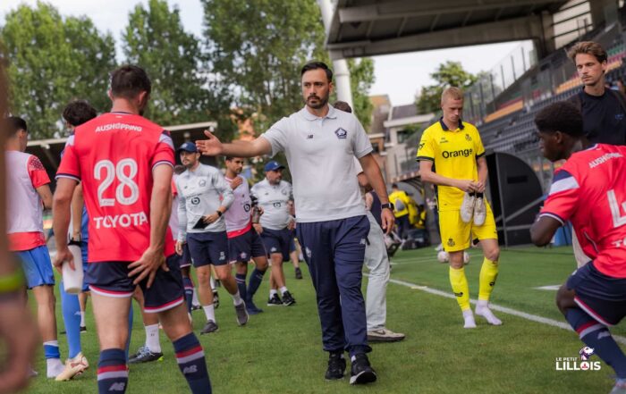 Davide Ancelotti, entra&icirc;neur du LOSC.
