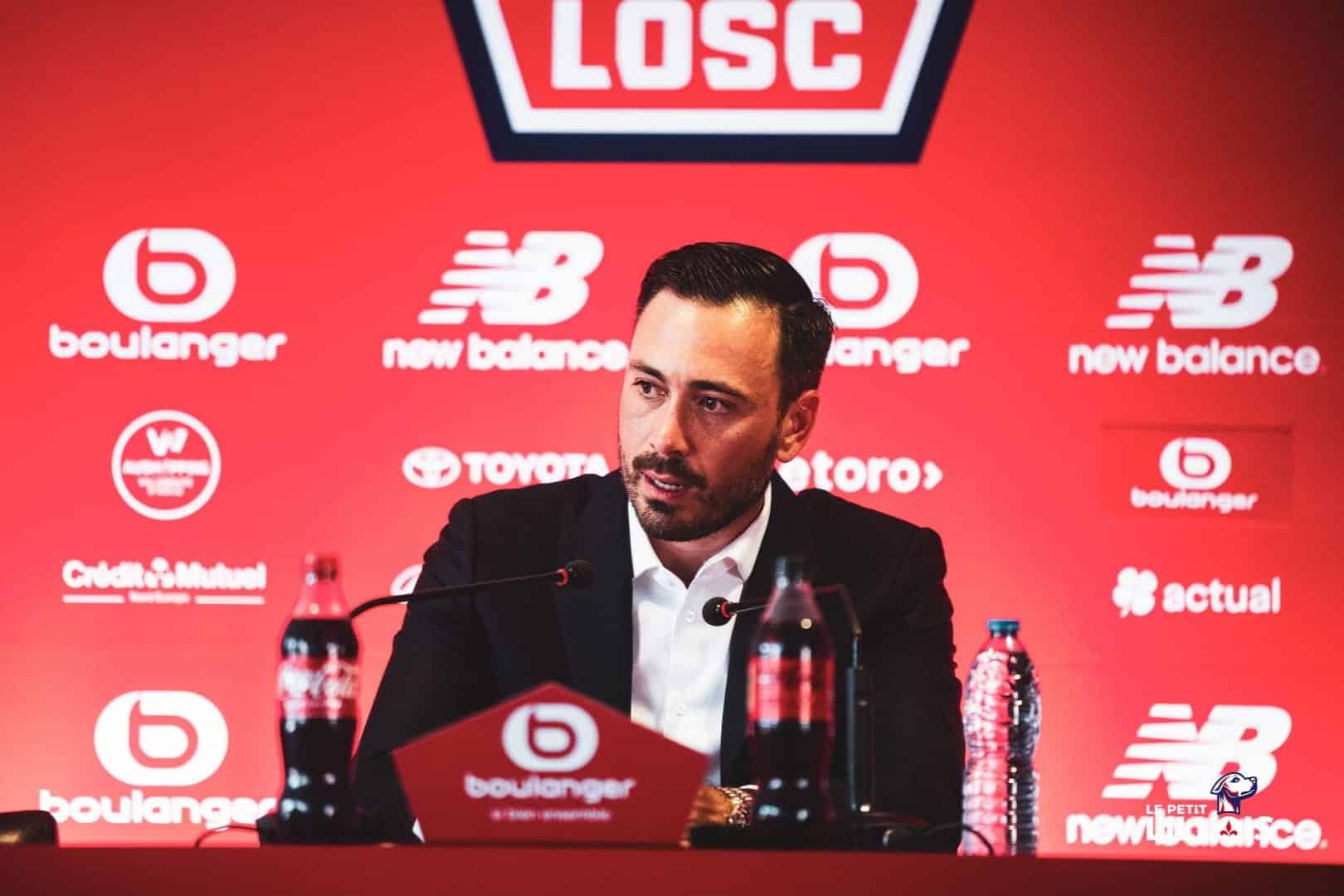 Davide Ancelotti, entra&icirc;neur du LOSC.