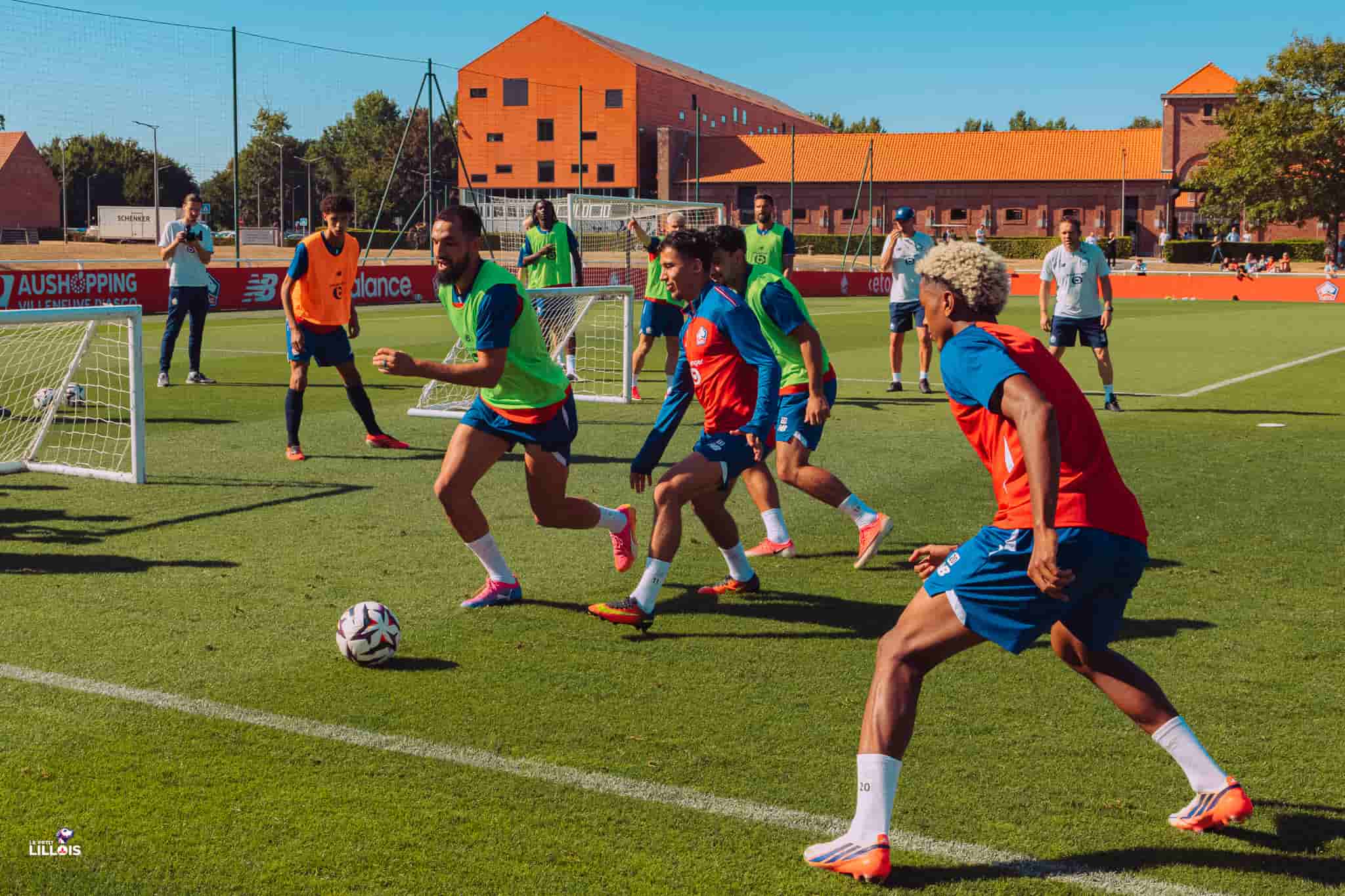 Entraînement LOSC Les joueurs du LOSC à l'entraînement au Domaine de Luchin.