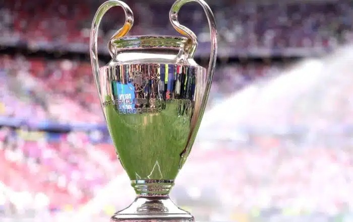 Le trophée de la Ligue des Champions version 2025-2026.