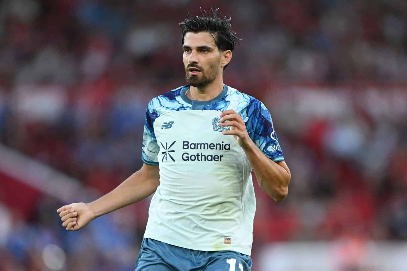 Martin Terrier, joueur du Bayer Leverkusen et ancien joueur du LOSC.