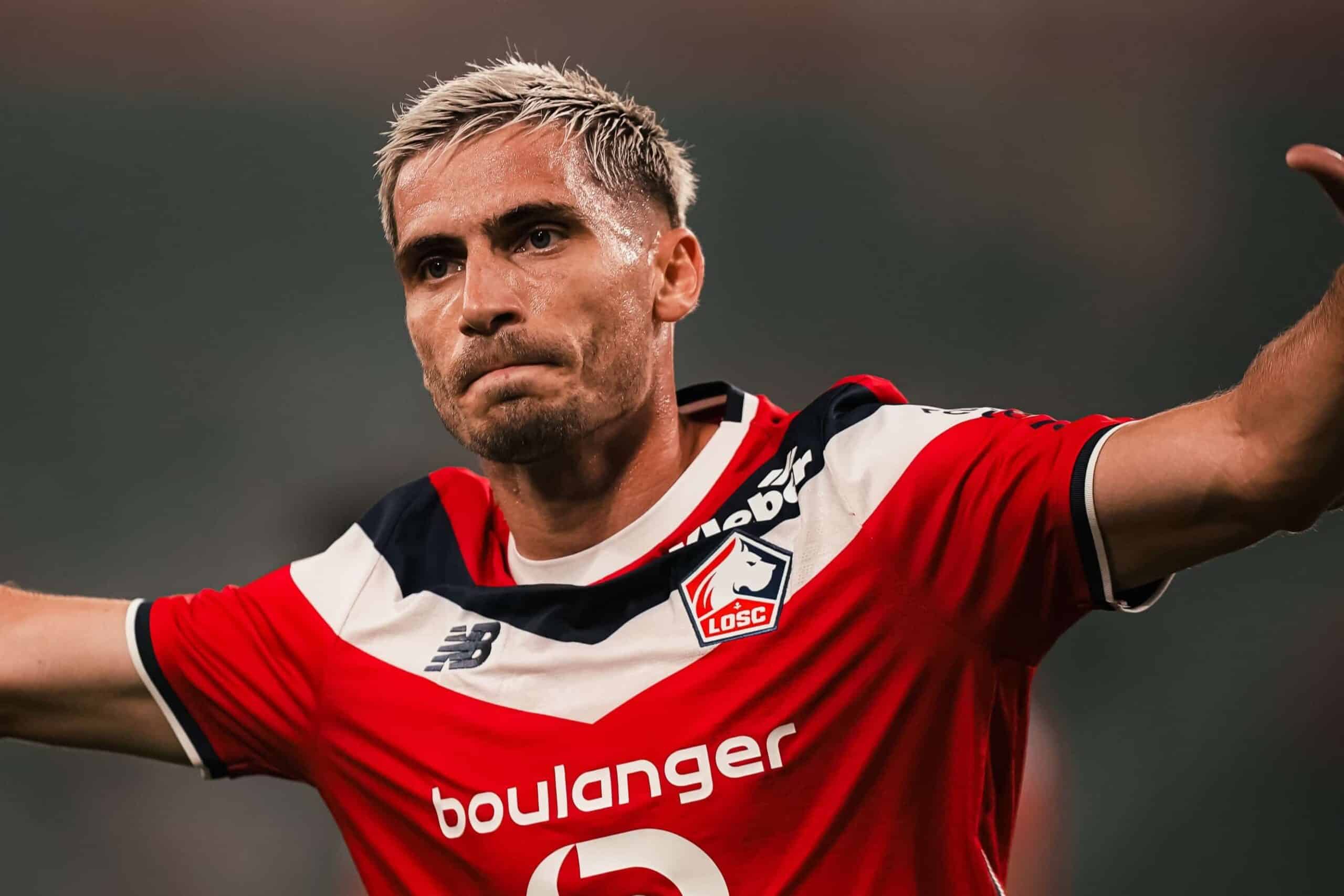 Romain Perraud, lat&eacute;ral gauche du LOSC.