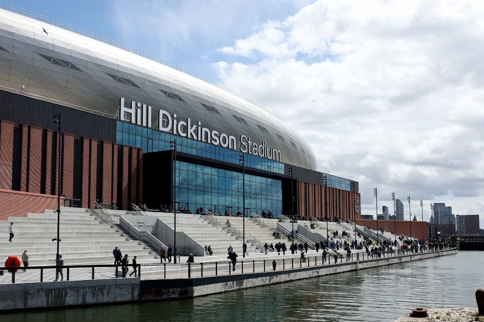 Le Hill Dickinson Stadium, nouvelle enceinte d'Everton en Premier League.