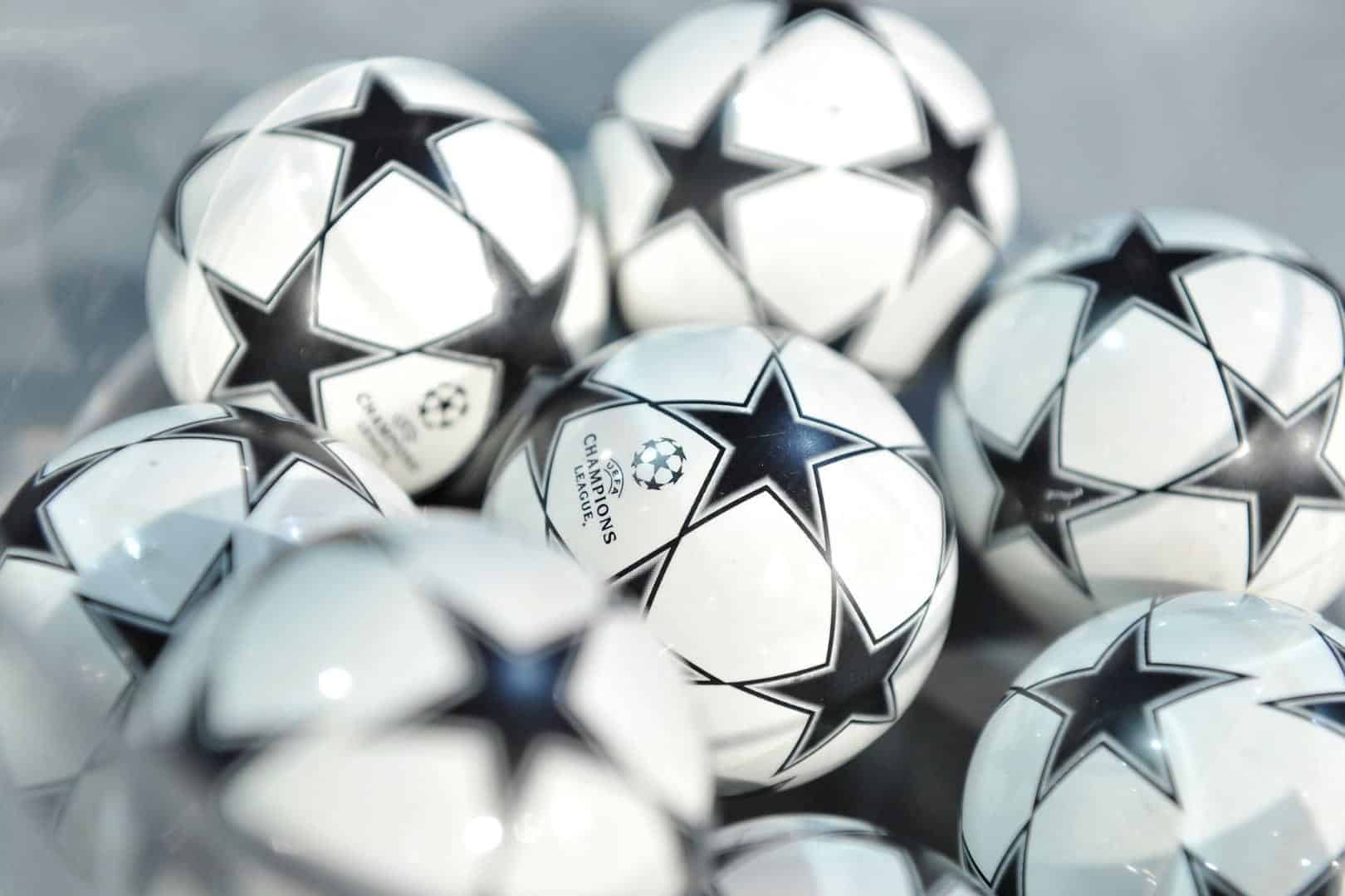 Les boules du tirage au sort de la Ligue des Champions.