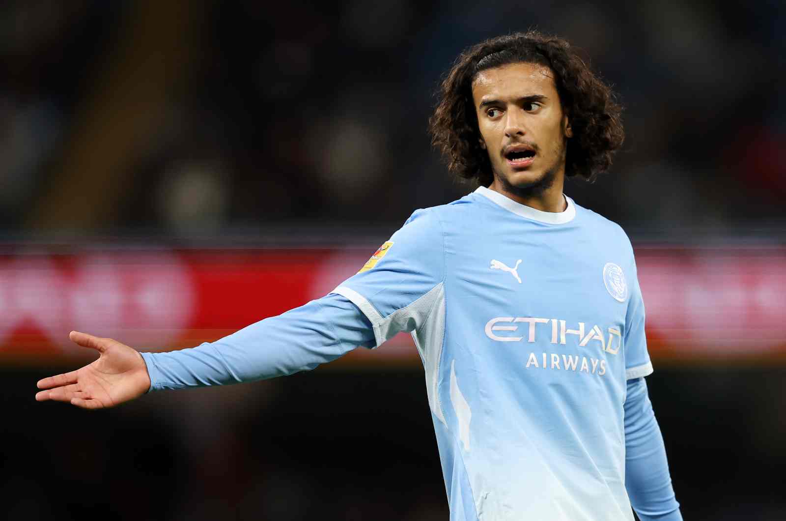 MANCHESTER, ENGLAND - SEPTEMBER 17: Ayyoub Bouaddi of Manchester City during the Carabao Cup Third Round match between Manchester City and Norwich City at Etihad Stadium on September 17, 2026 in Manchester, England.