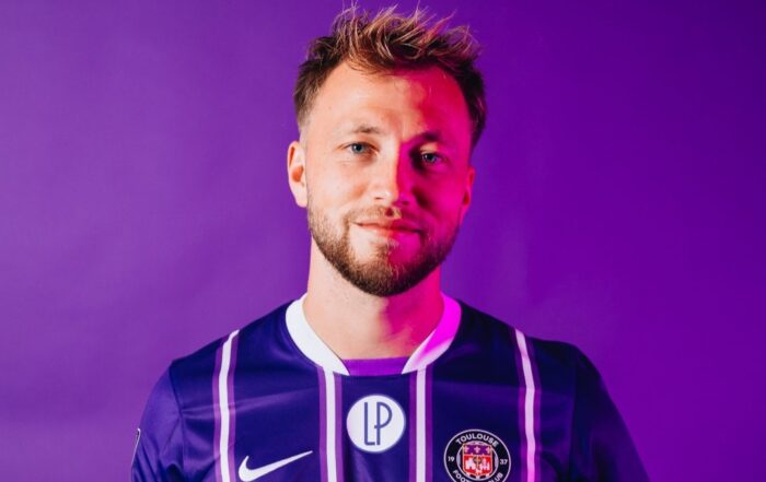 Casper Tengstedt, nouvelle recrue et attaquant du Toulouse FC.