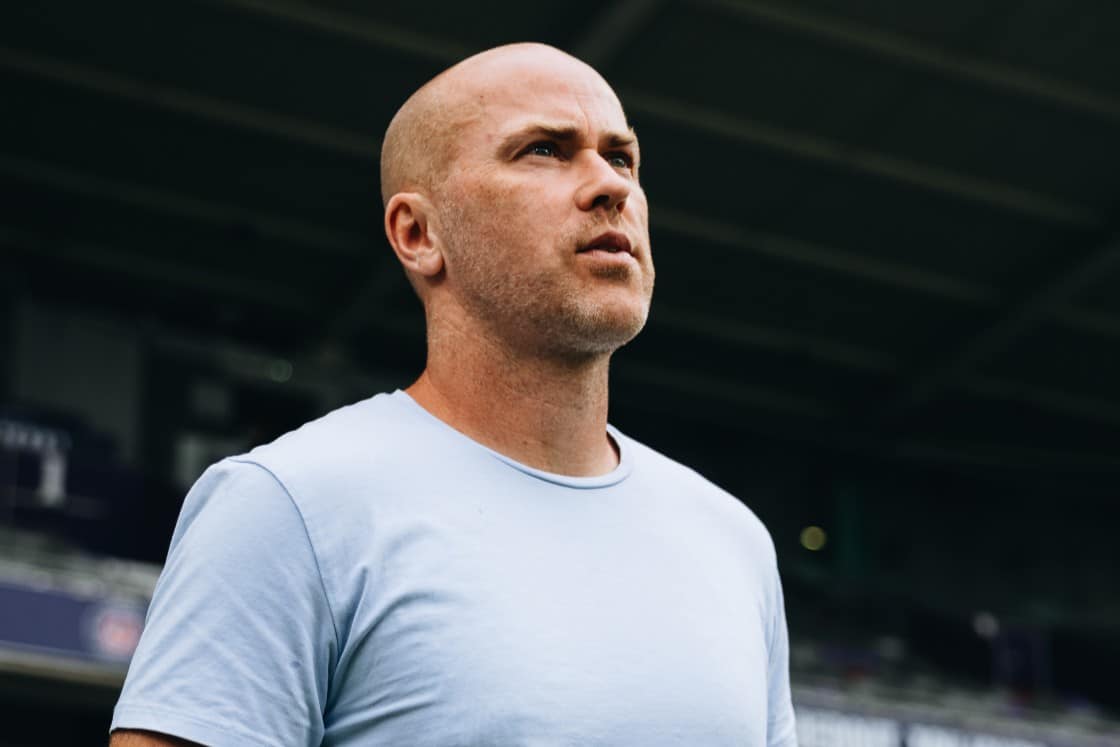 Jens Berthel Askou, entra&icirc;neur du Toulouse FC.