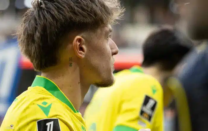 Un joueur du FC Nantes durant la saison 2025/2026.