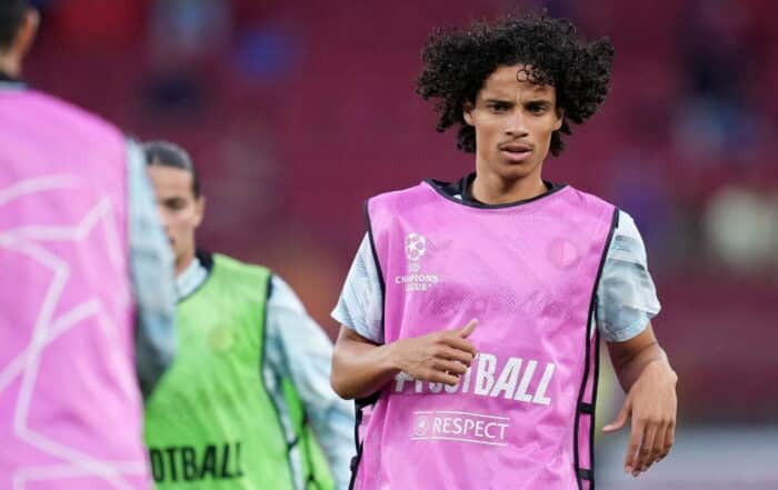 Gjivai Zechiel, joueur du Feyenoord Rotterdam.