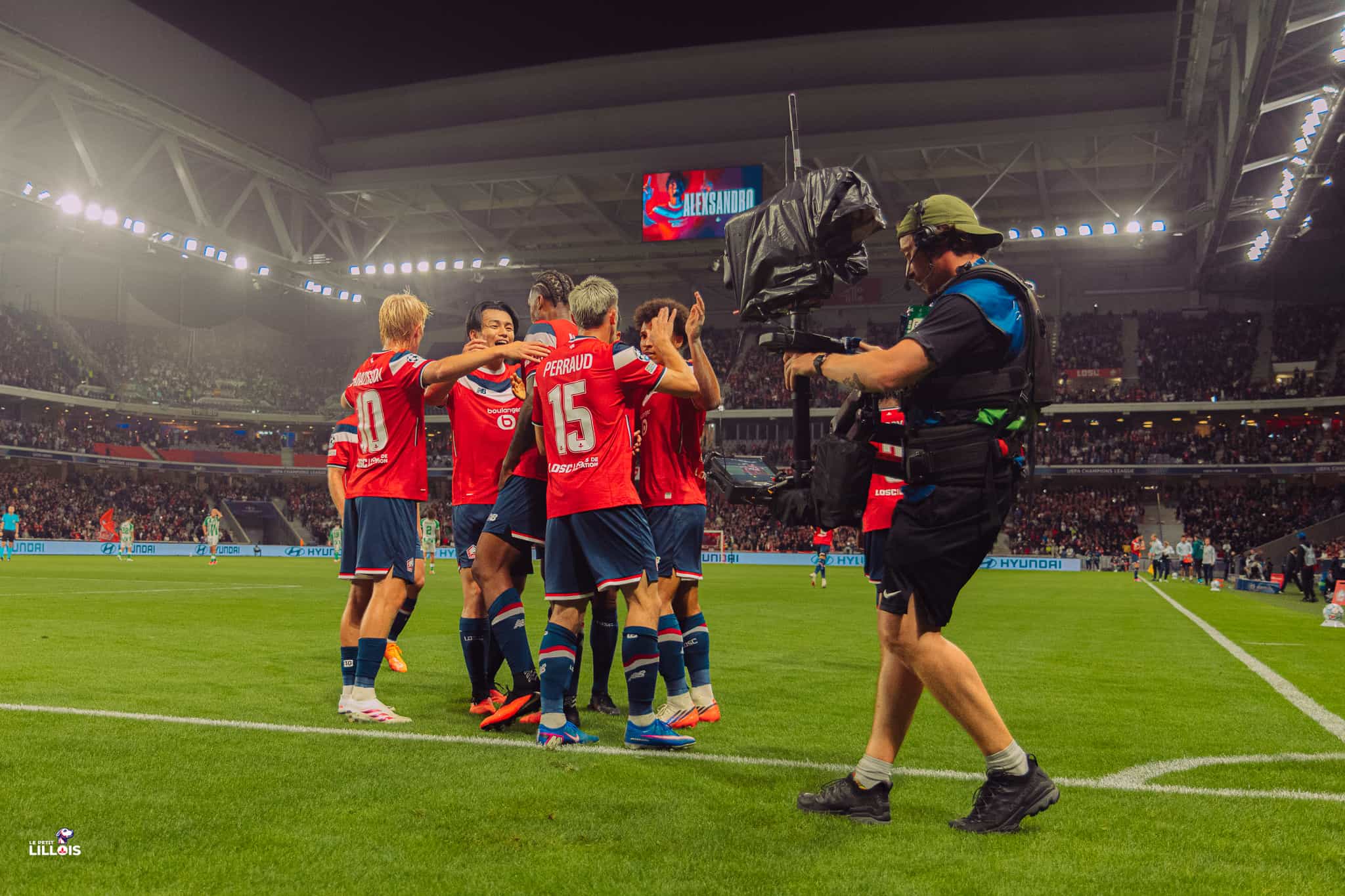 Les joueurs du LOSC face au Betis en Ligue des champions.