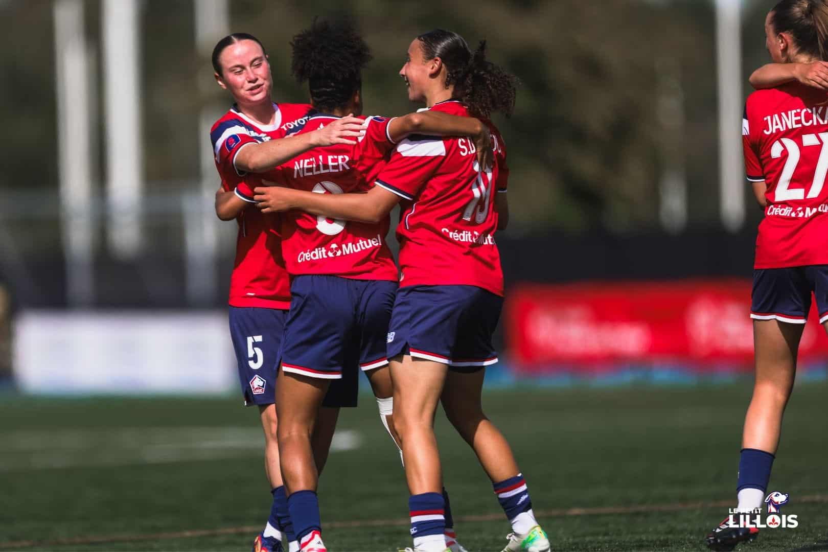 LOSC Féminines Les féminines du LOSC, vainqueurs de l'AJ Auxerre.