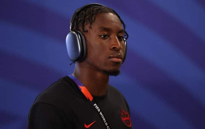 Mo&iuml;se Bombito, d&eacute;fenseur centrale de l'OGC Nice.