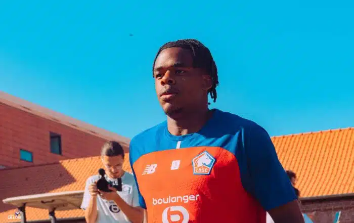 Nathan Ngoy, défenseur central du LOSC.
