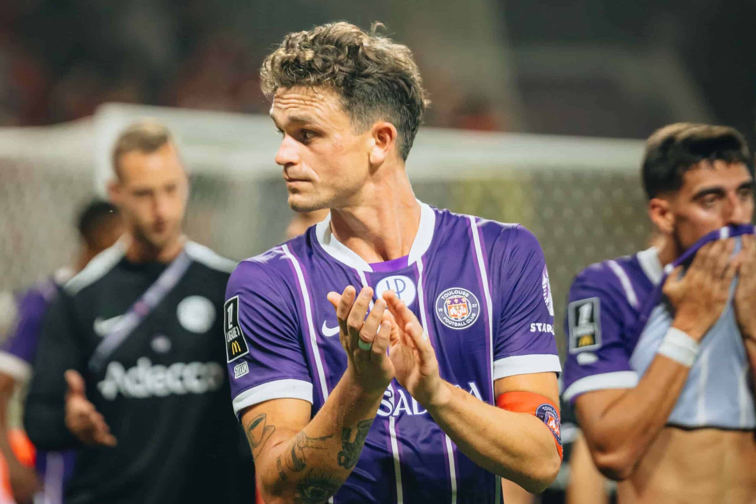 Rasmus Nicolaisen, d&eacute;fenseur central du Toulouse FC.