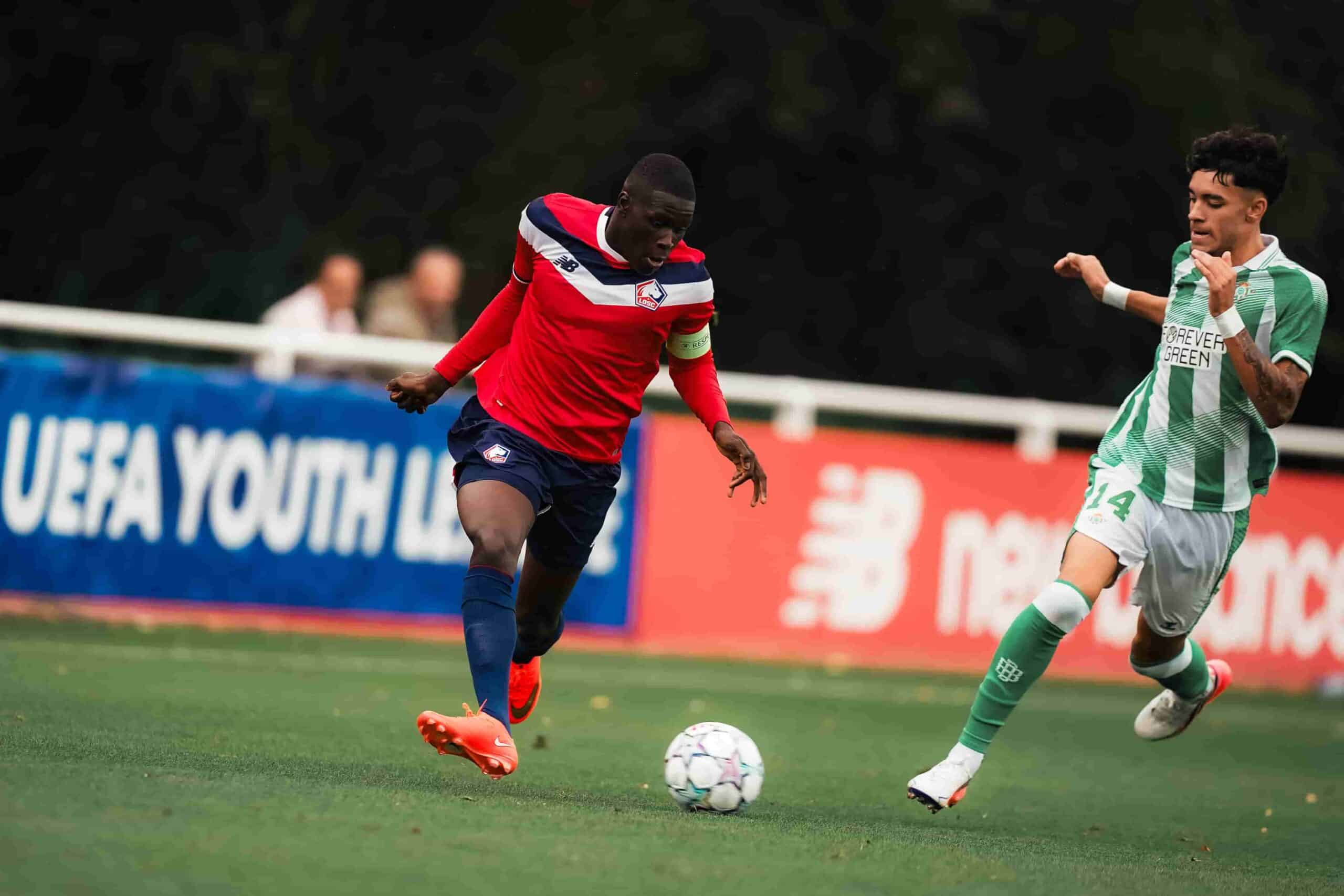 Soriba Diaoune, capitaine du LOSC en Youth League.