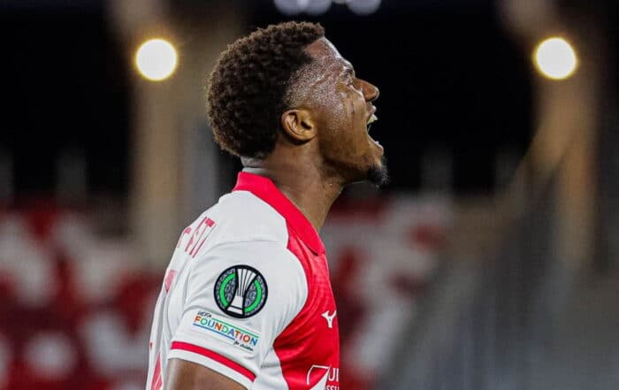 Ansu Fati, ailier de l'AS Monaco sorti sur blessure face au LOSC.